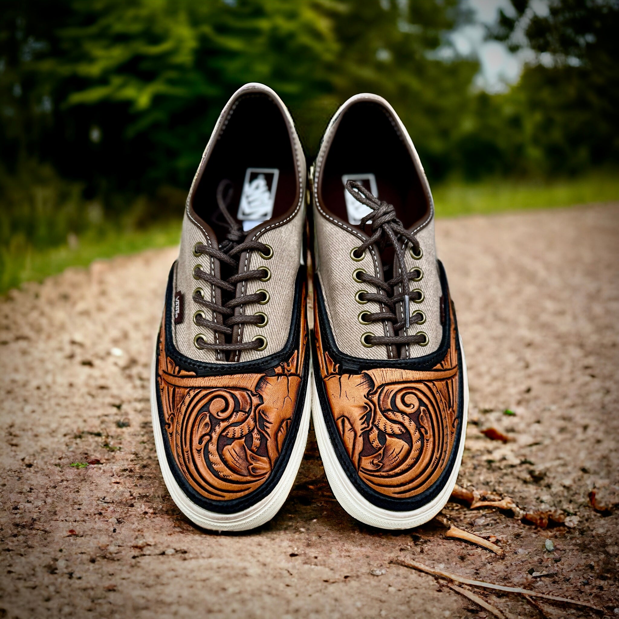 Custom leather vans online