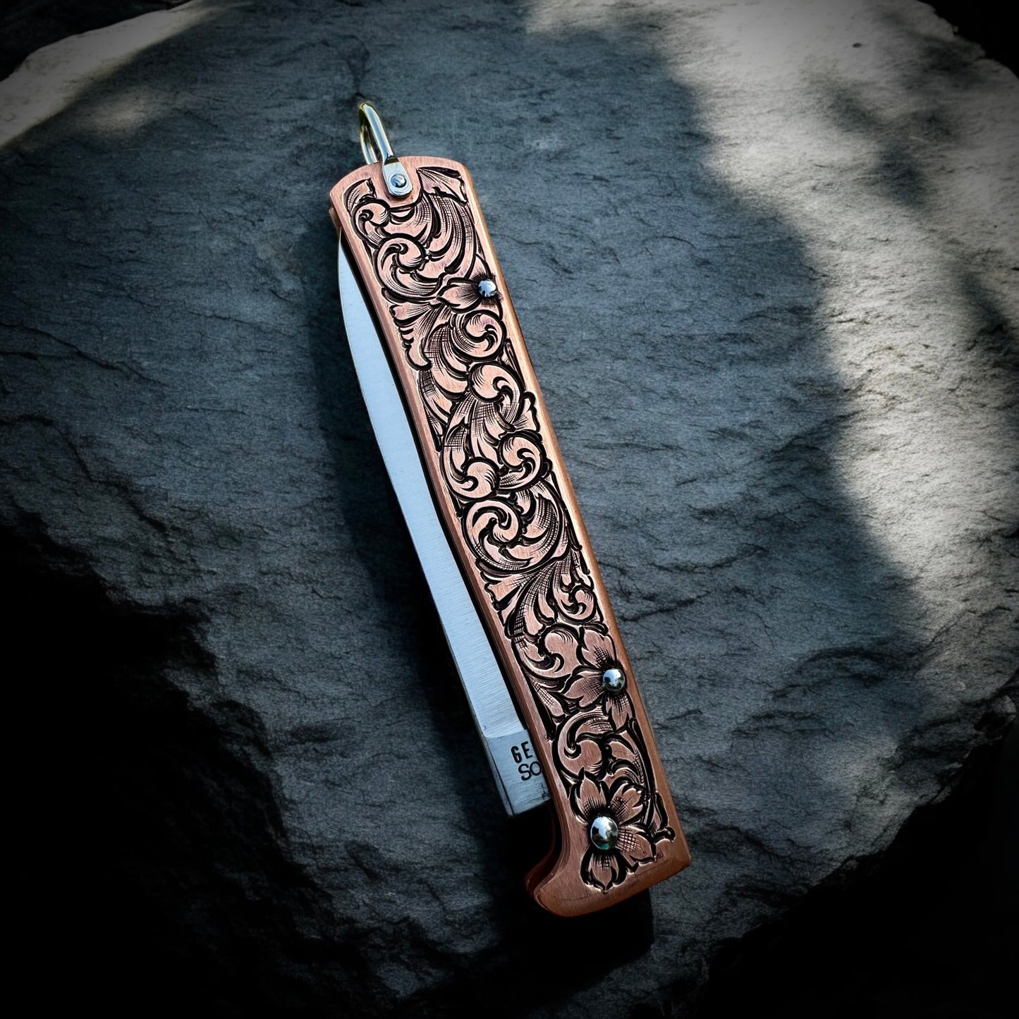 Engraved Otter Knife