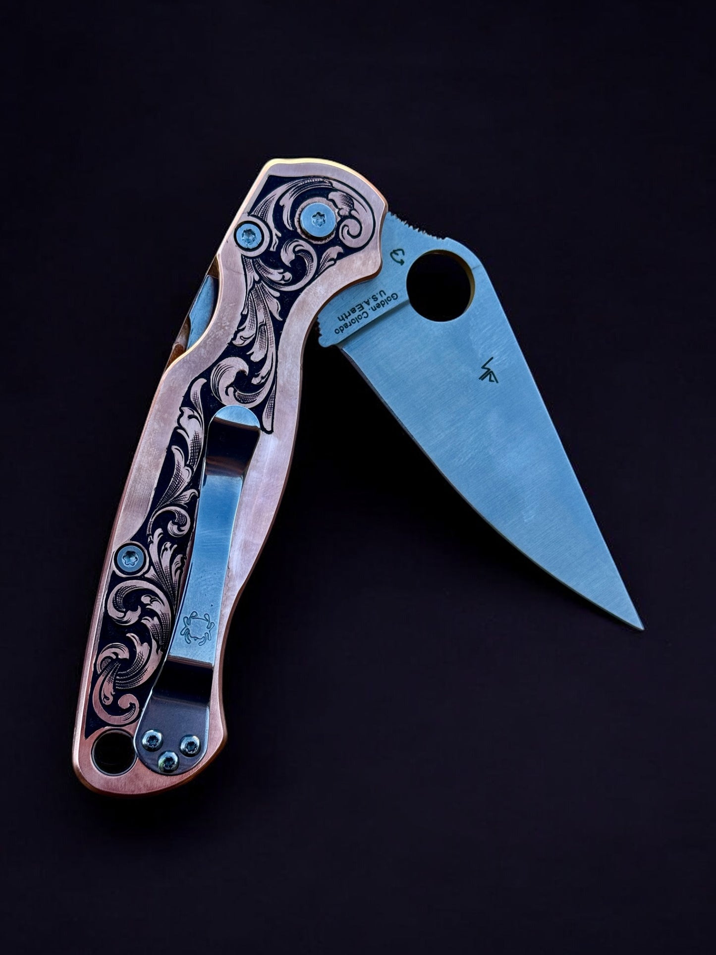 Copper Spyderco Paramilitary 2