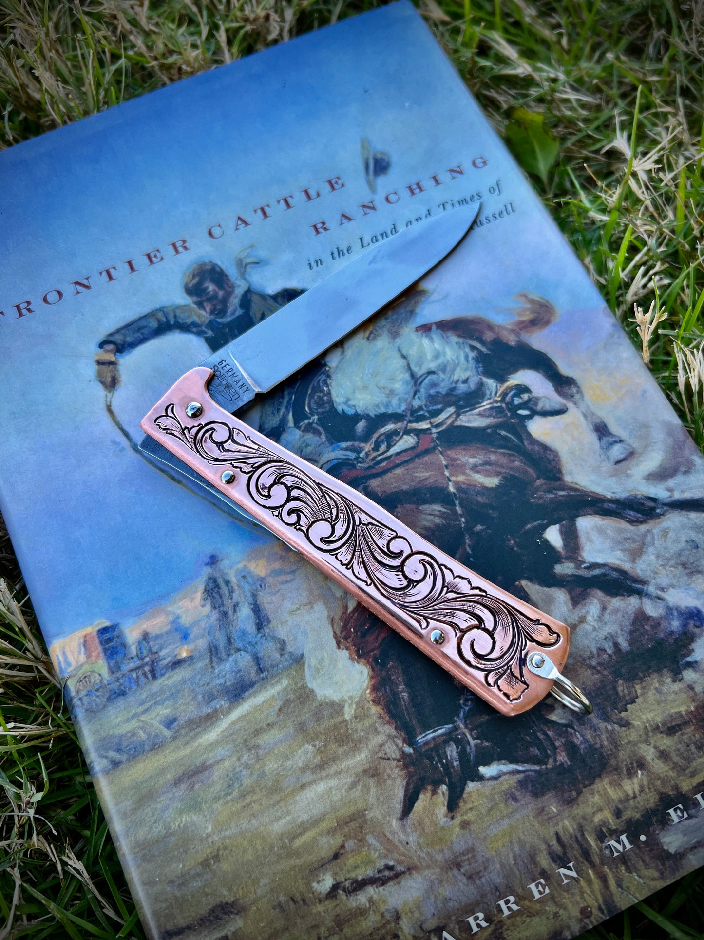 Engraved Otter Knife