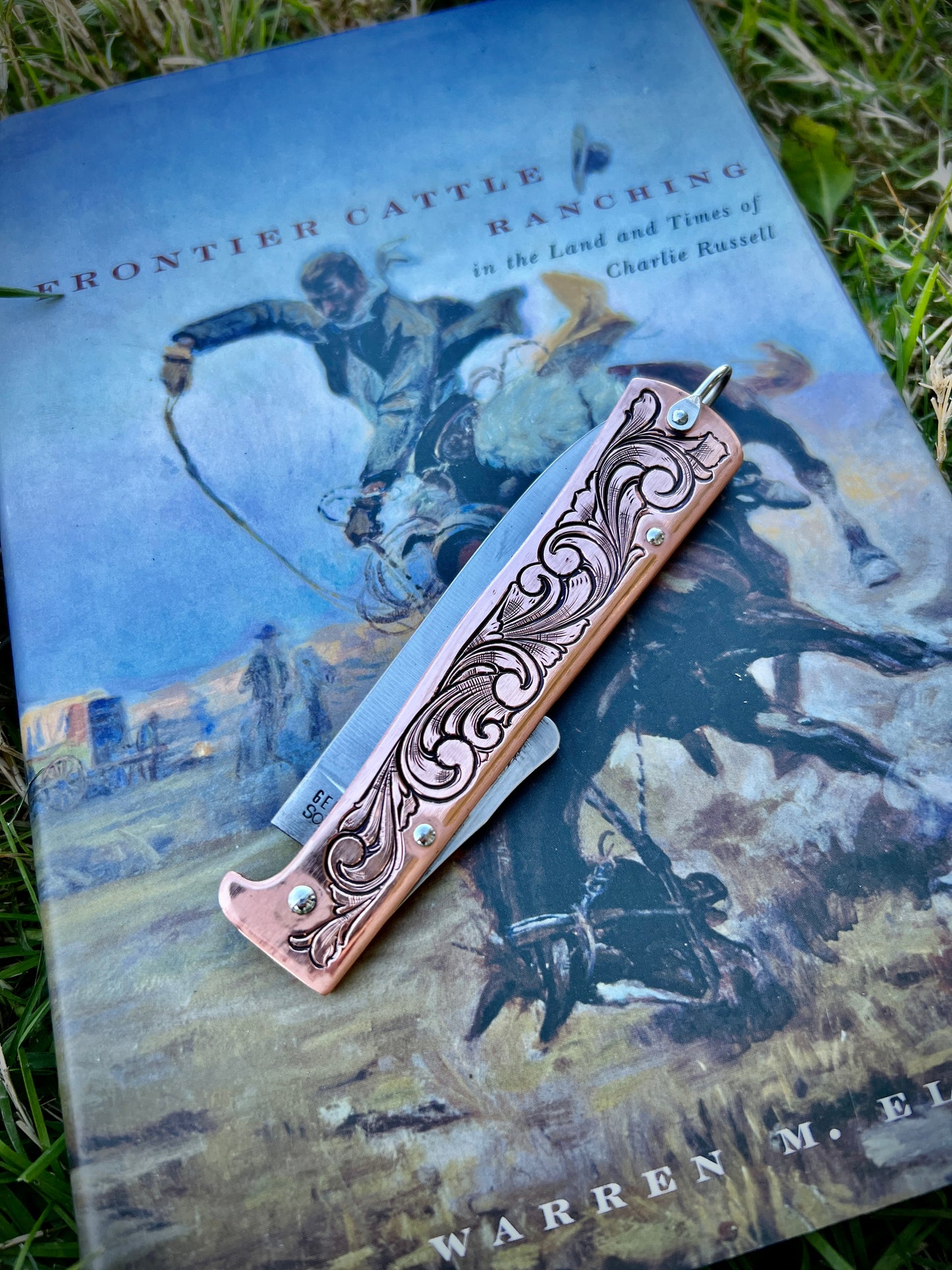 Engraved Otter Knife